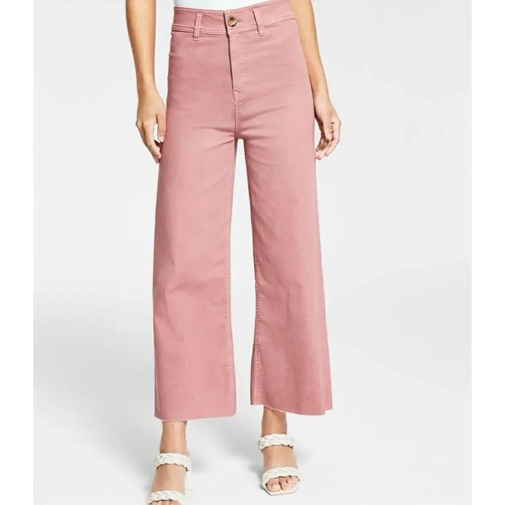 Black Tape orange high rise wide leg culotte jeans 28